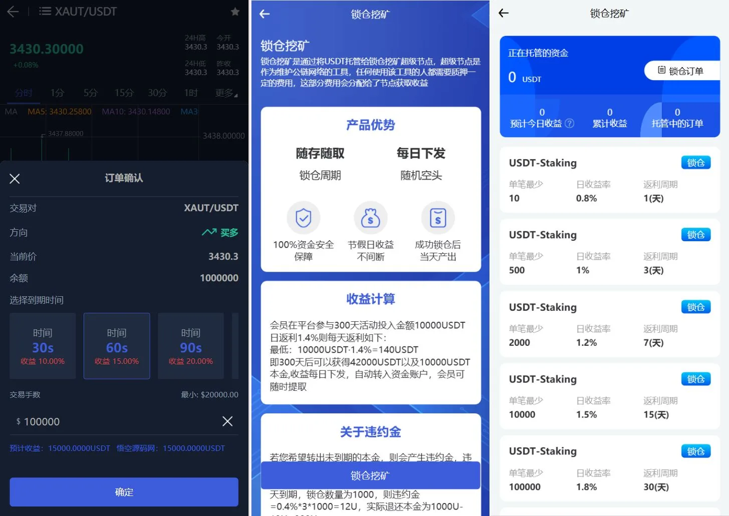 图片[6]-Phemex多语言交易所源码/期权交易+合约交易+新币申购+锁仓挖矿+平台币发行+K线行情控制/前端uniapp编译后+后端PHP-心动之光